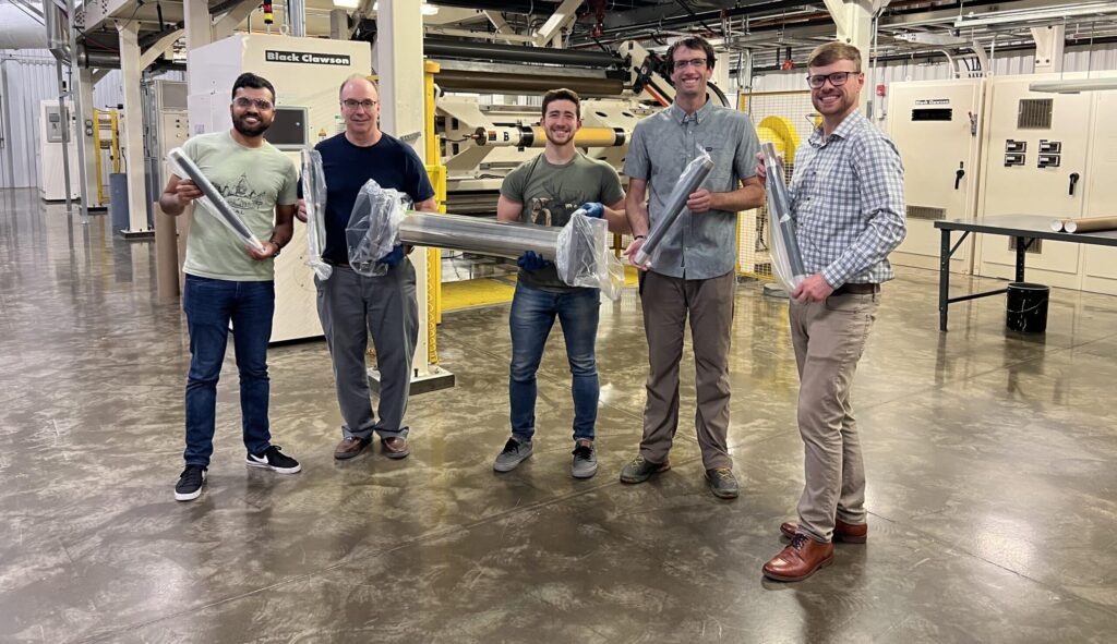 verde team holding 200ft perovskite solar layer at Verico Technologies